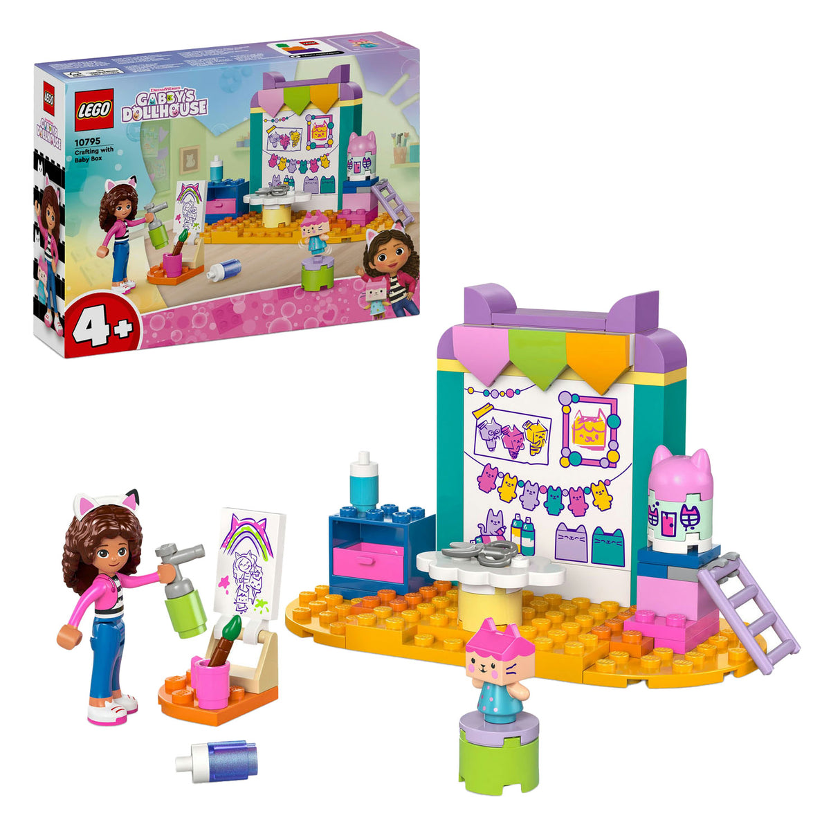 LEGO LEGO GABBY's dollhouse 10795 Crafts with Baby Kitty