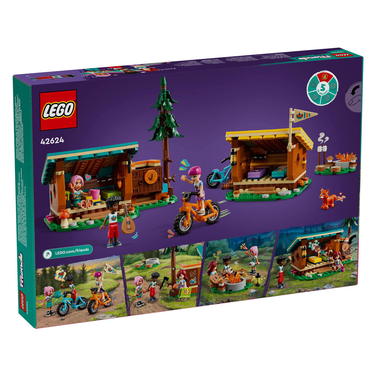 Lego Friends 42624 Abenteuerlager Cosy Boshutten