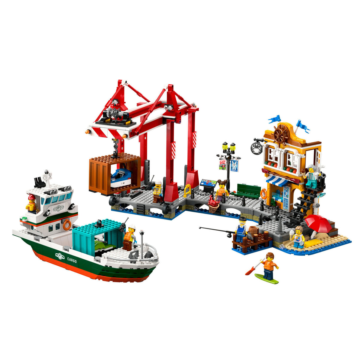 Lego City 60422 Haven mit Frachtschiff