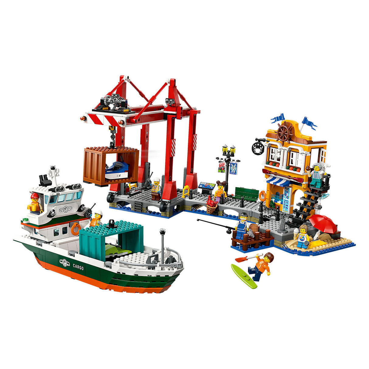 Lego City 60422 Haven mit Frachtschiff