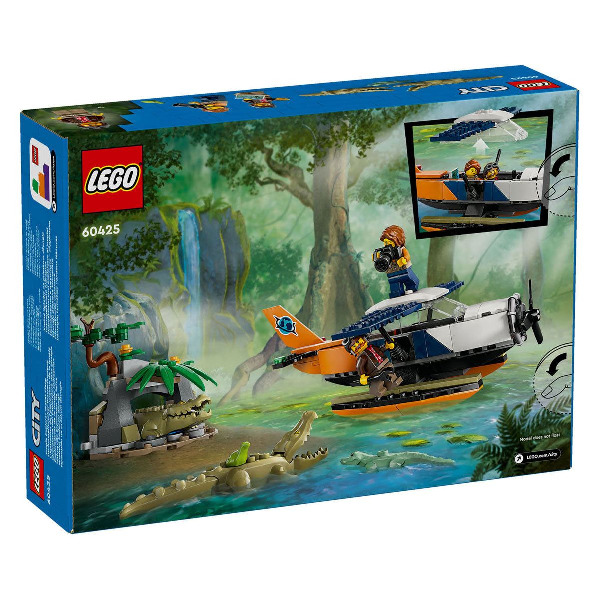 LEGO LEGO CITY 60425 JUNGLE FORSKOR: SEAPLANE