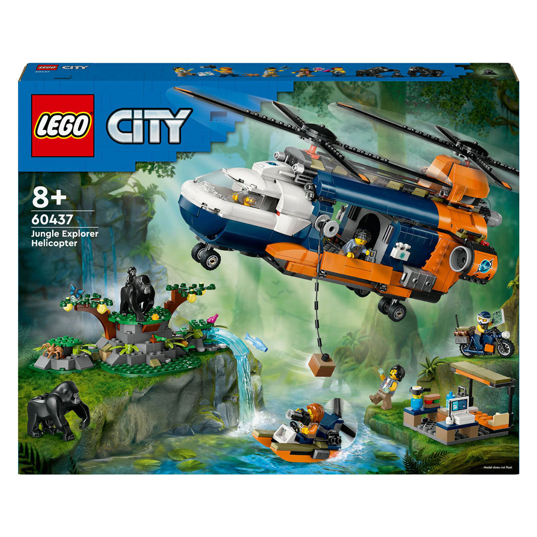 Lego Lego City 60437 Jungle Fuerscher: Helikopter op der Basis