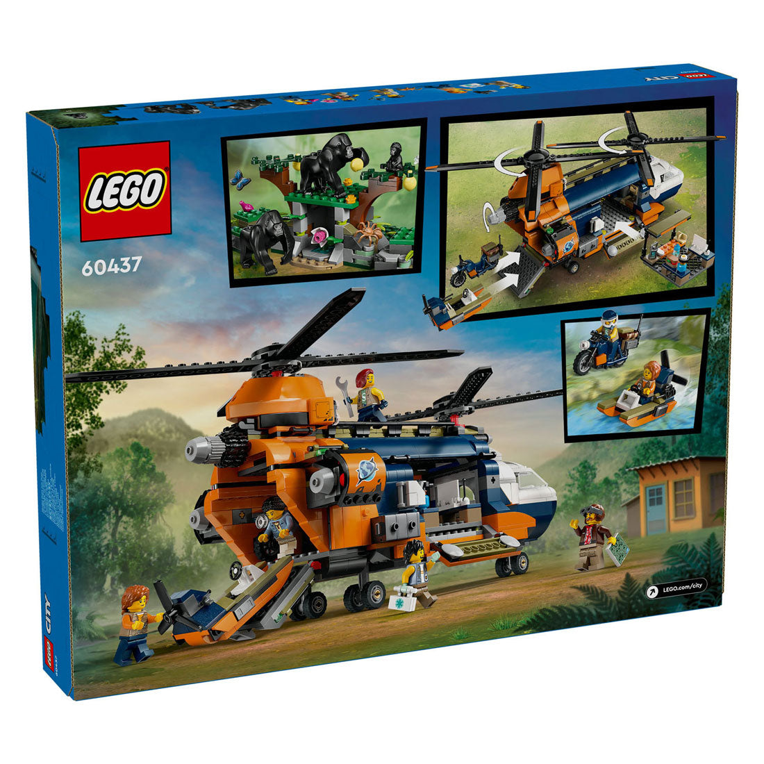 Lego Lego City 60437 Raziskovalci džungle: helikopter na dnu