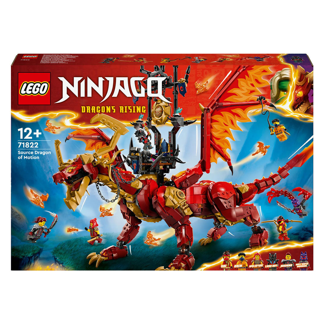 Lego ninjago 71822 brondraak van beweging