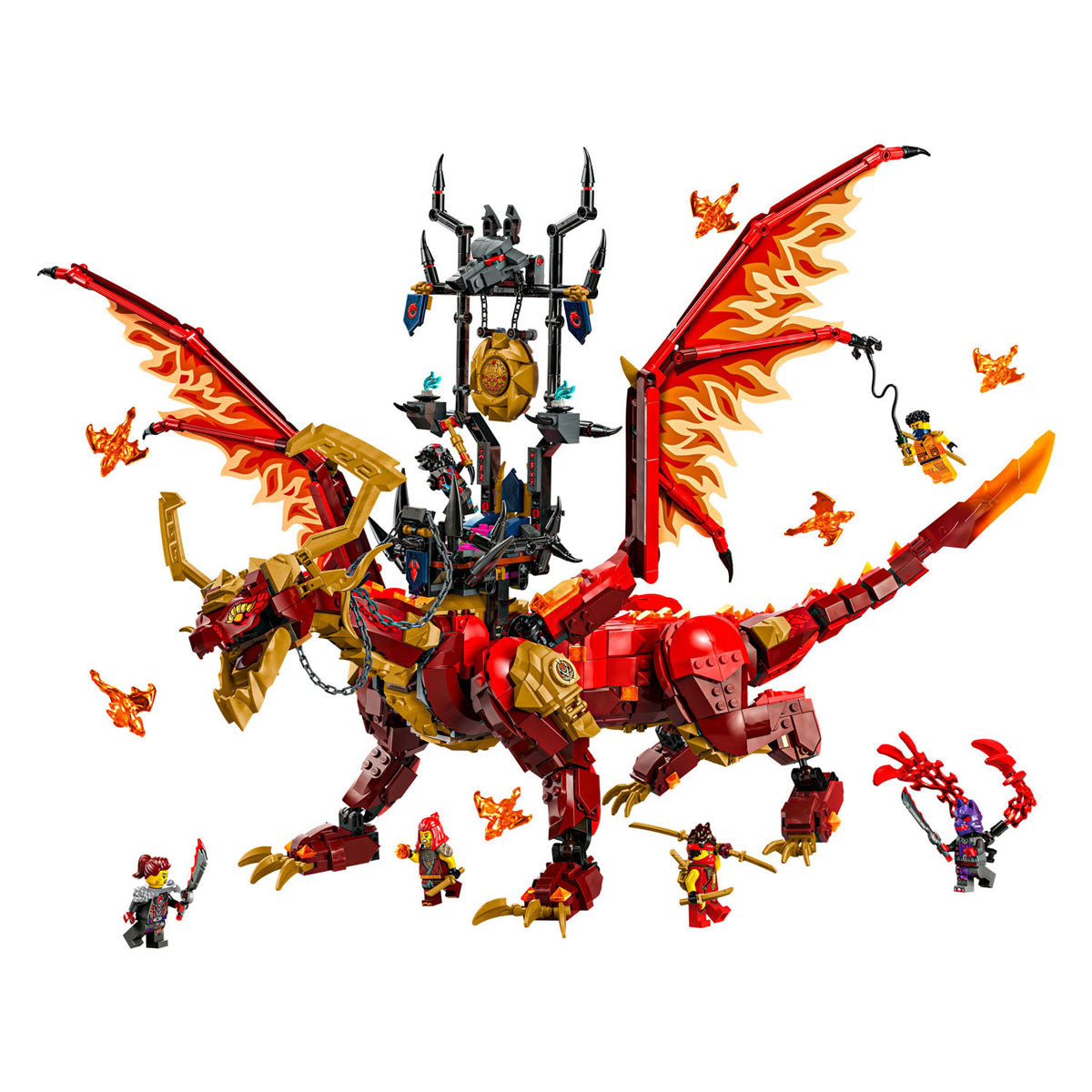 Lego ninjago 71822 brondraak van beweging