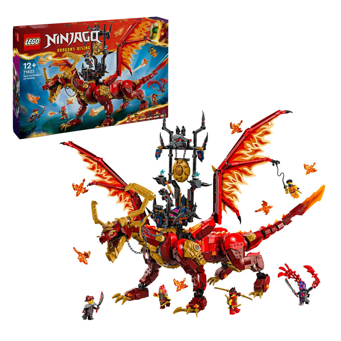 Lego ninjago 71822 brondraak van beweging