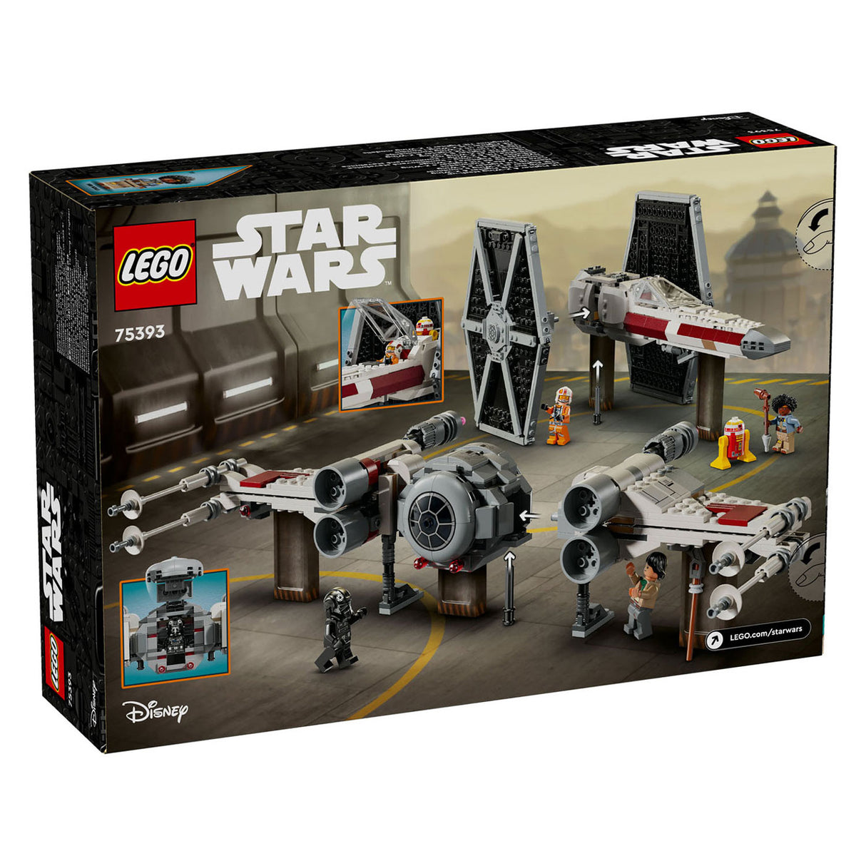 Lego star wars 75393 tie fighter en x-wing combi