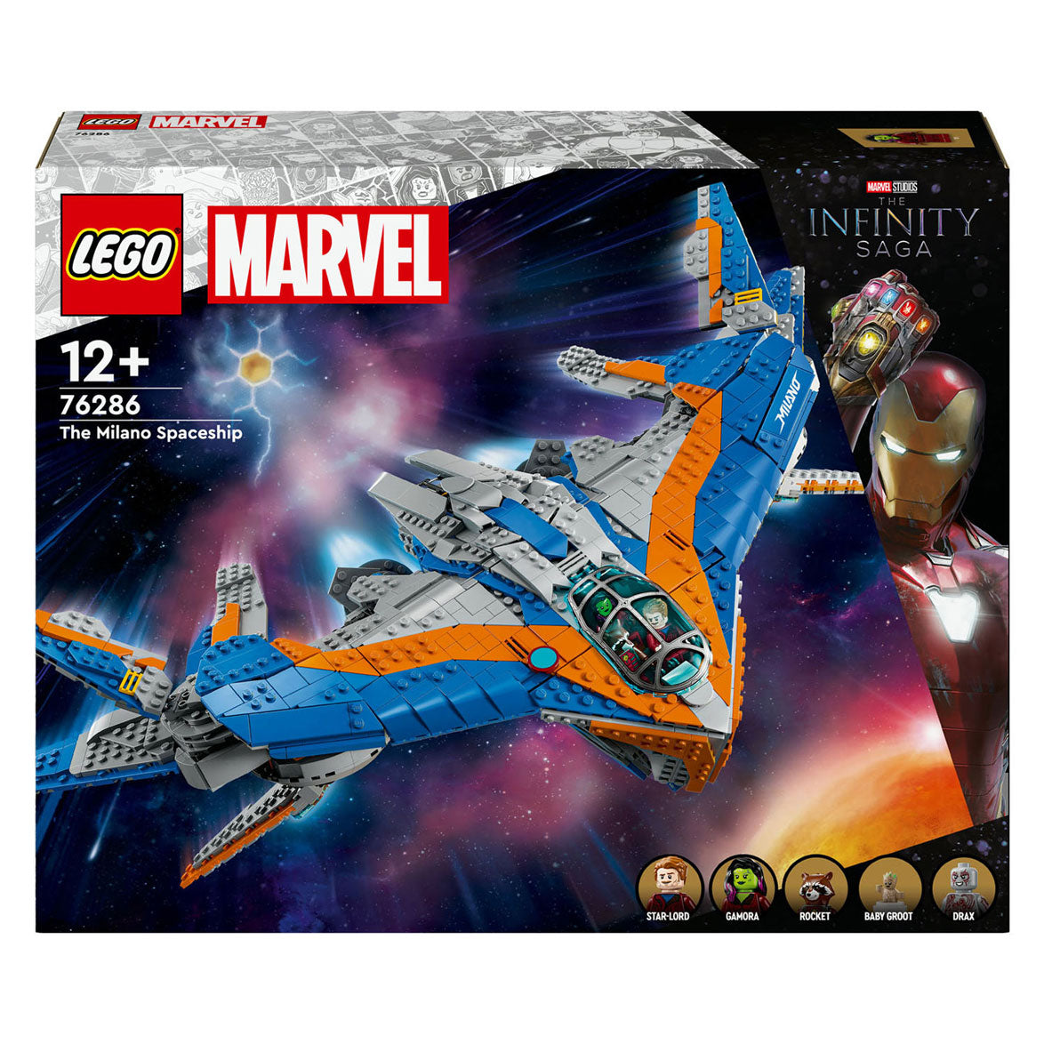 Lego Super Helden 76286 Guardians vun der Galaxis: De Milano