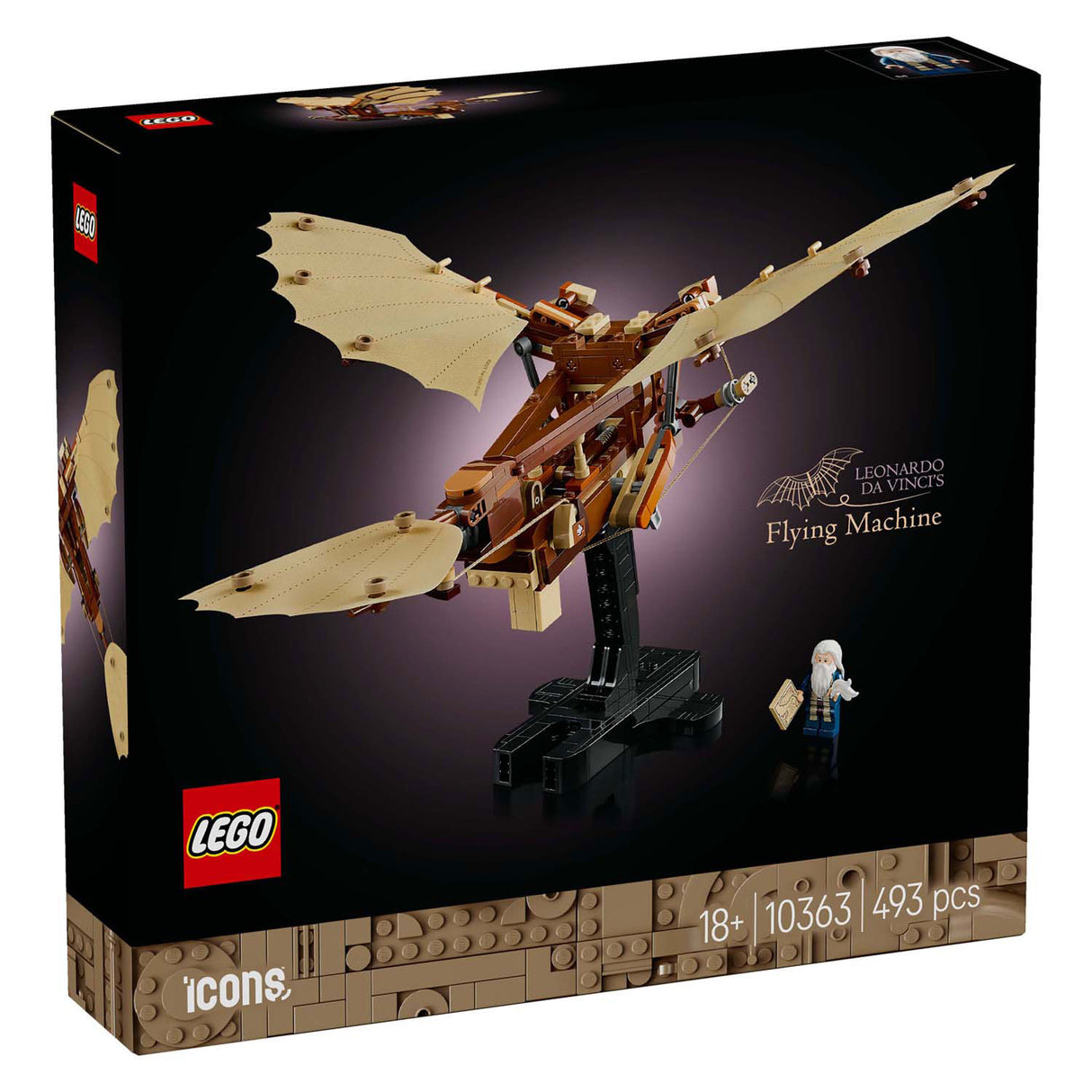 Lego-Ikonen Leonardo da Vincis Flugmaschine – 10363