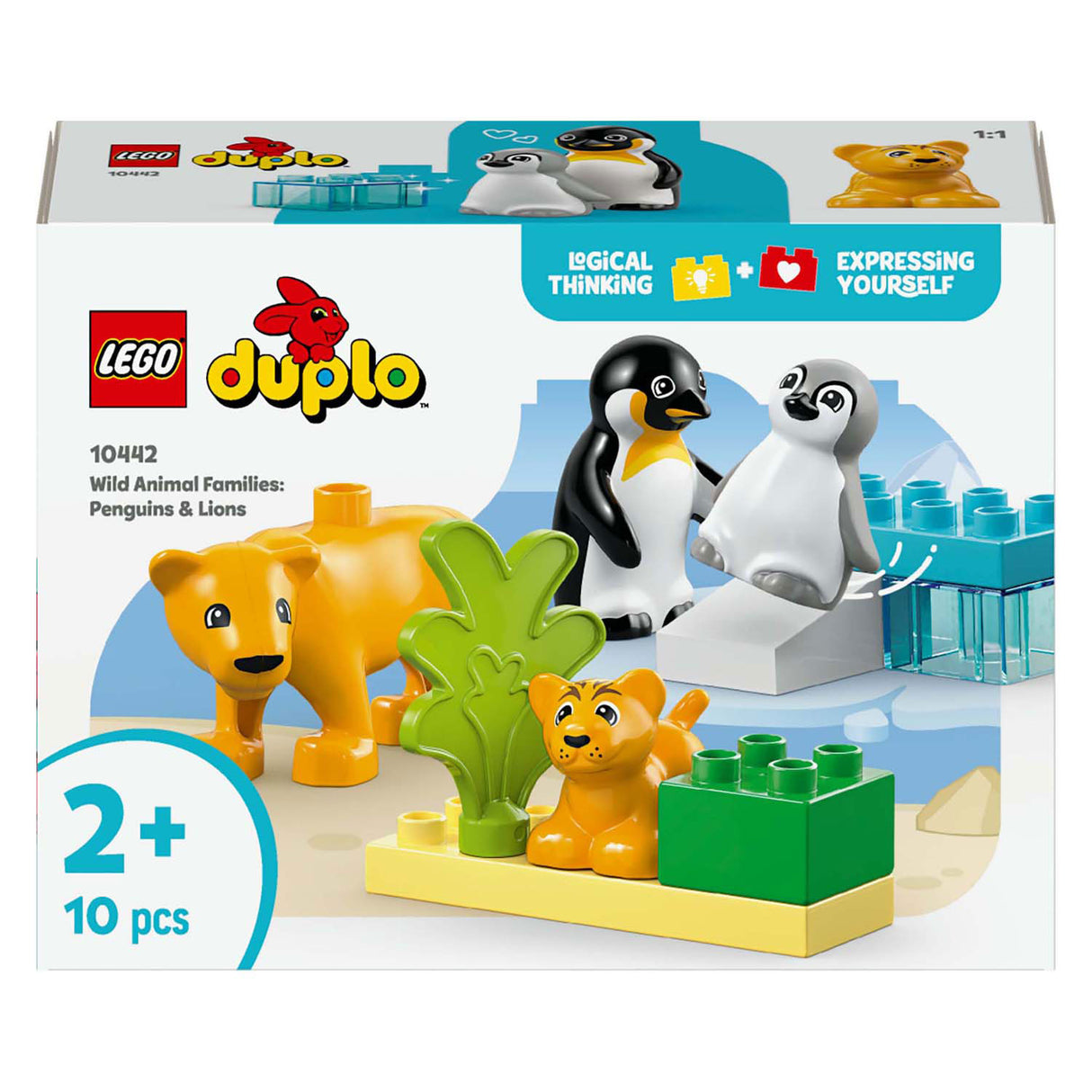Lego Duplo 10442 Wildtierfamilien Pinguine und Löwen