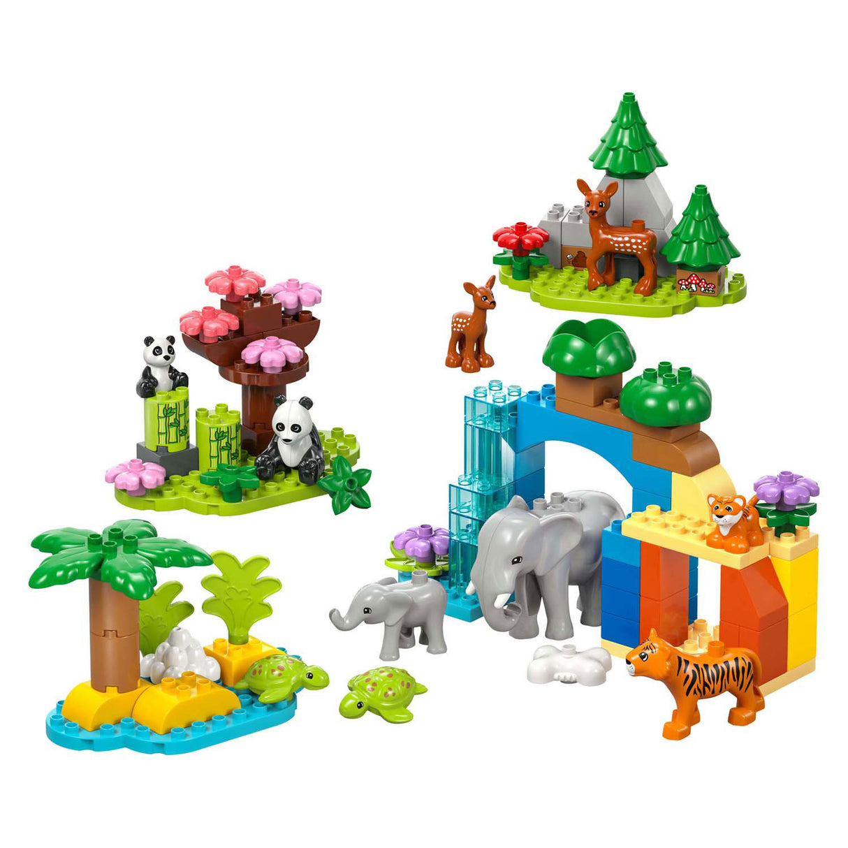 Lego Duplo Stad 10446 3-in-1 Famillen vu wilde Dienen