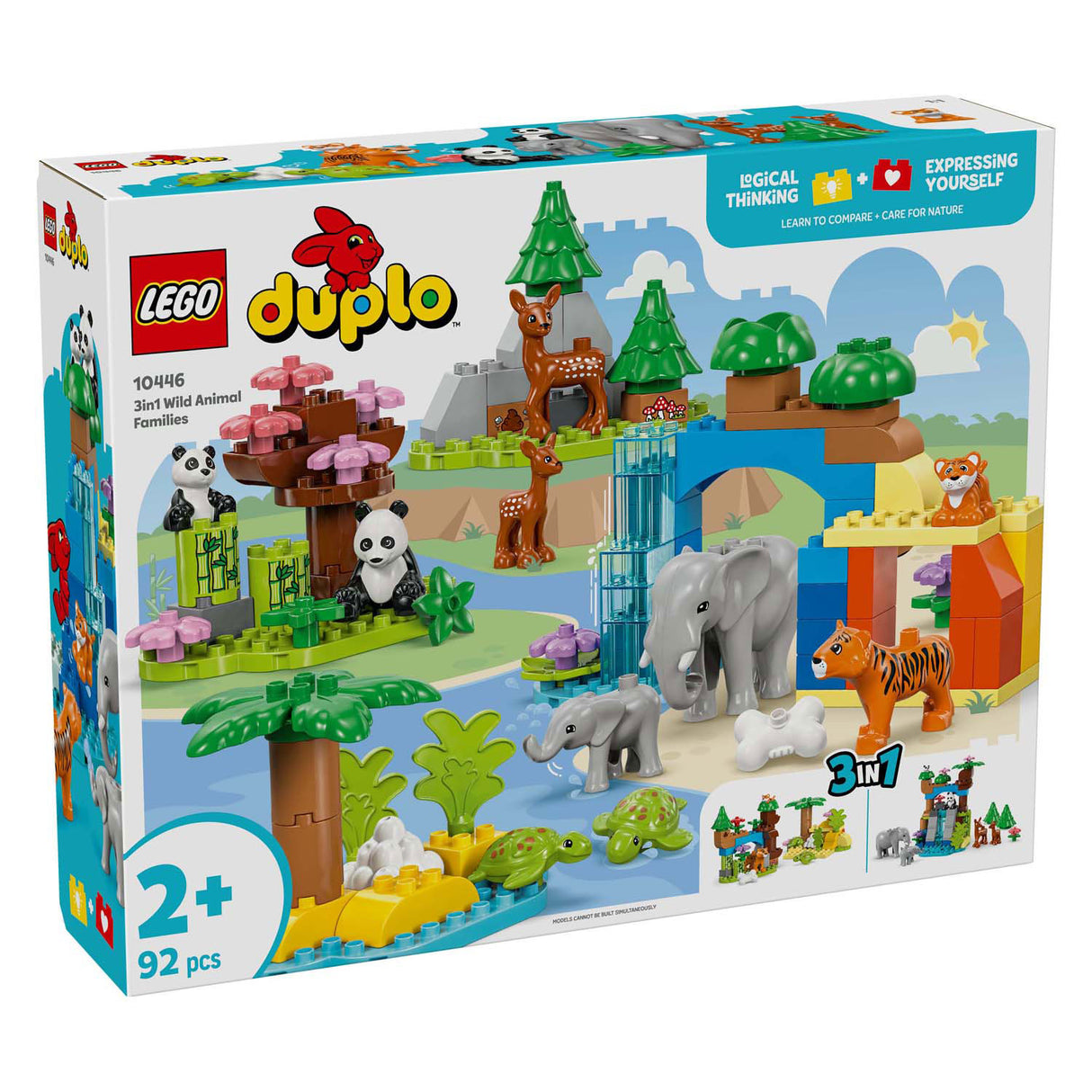 Lego Duplo Stad 10446 3-in-1 Famillen vu wilde Dienen