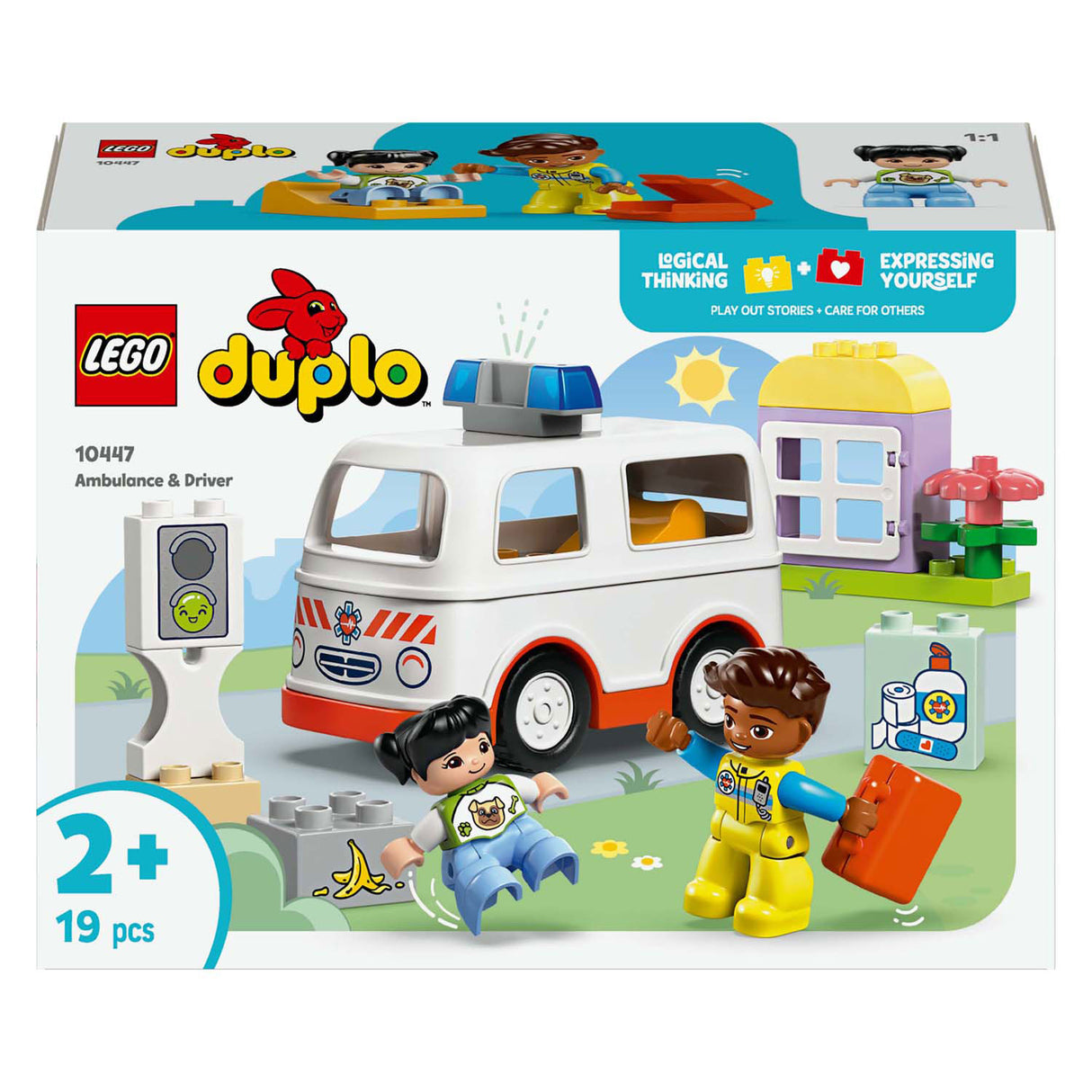 Lego duplo town 10447 ambulance met chauffeur