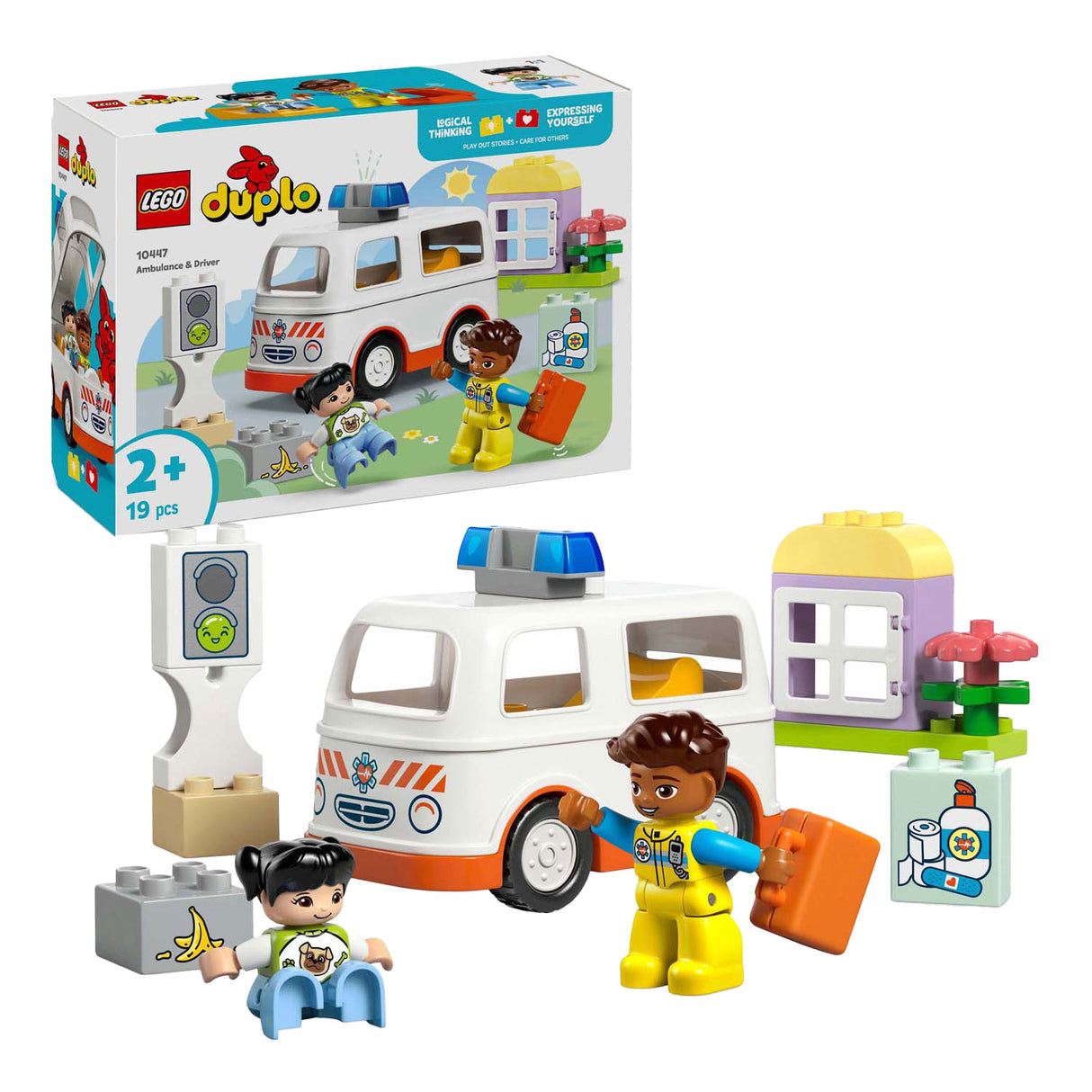 Lego Duplo Town 10447 Ambulanse med sjåfør