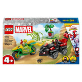 Lego Spidey 11198 Spin ed Electro Chase con veicoli di dinosauro