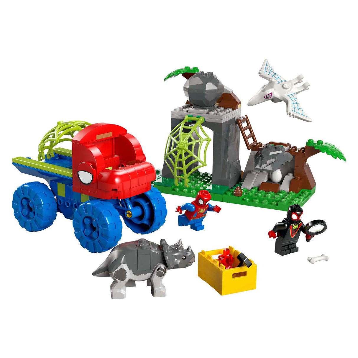 Lego spidey 11199 team spidey reddingsmissie met dinotruck