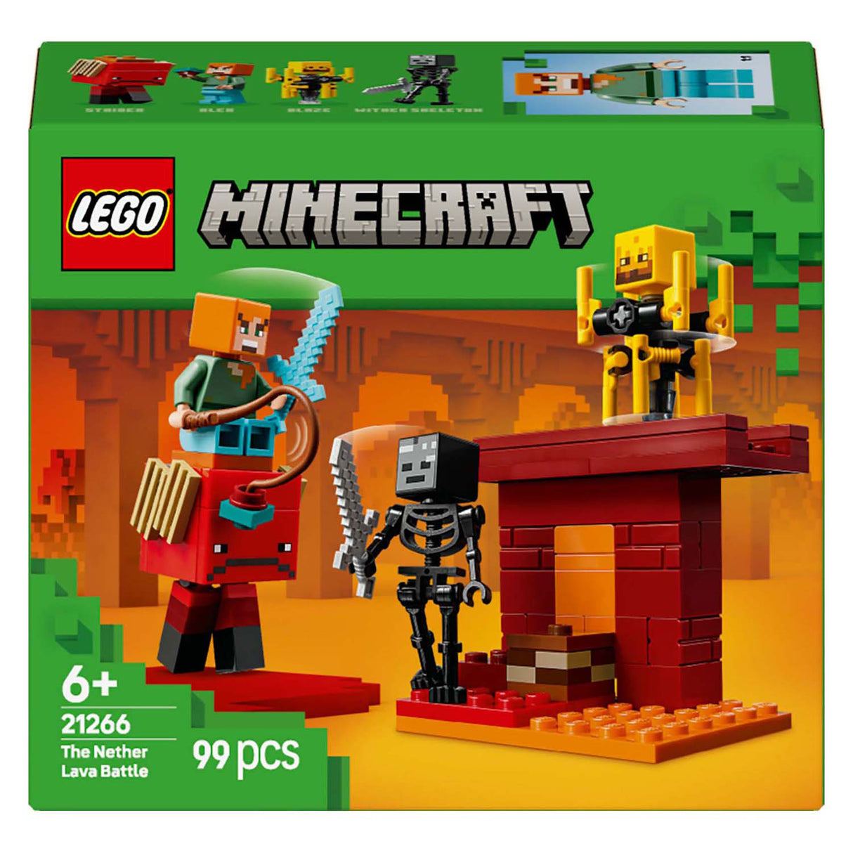 LEGO Minecraft 21266 La lave roule dans le bas