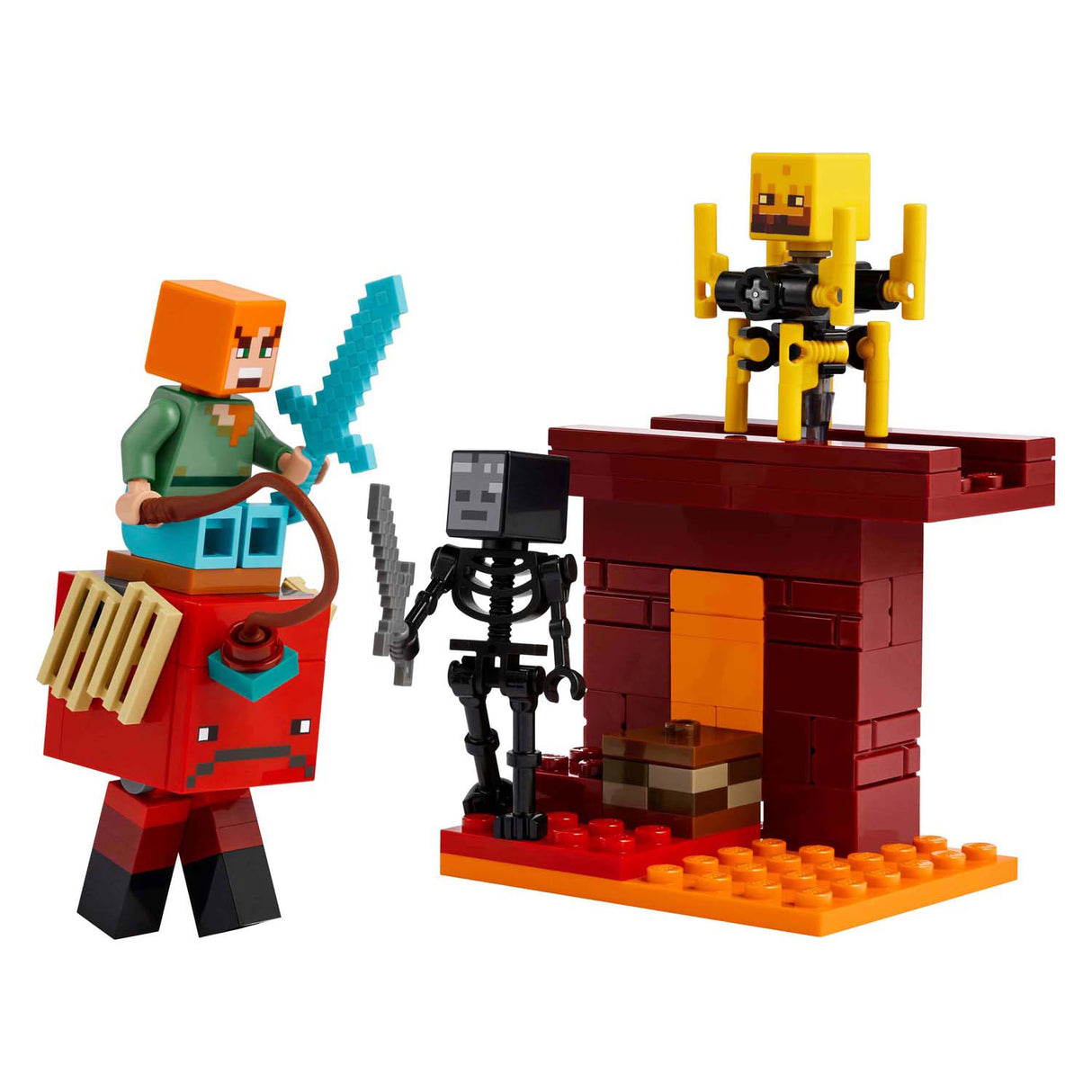 LEGO Minecraft 21266 The lava riding in the Nether