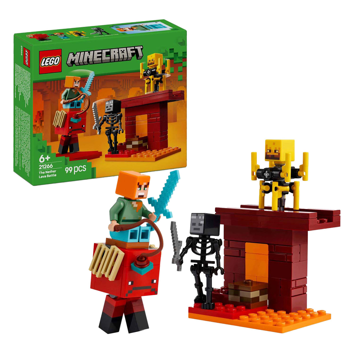 LEGO Minecraft 21266 The lava riding in the Nether