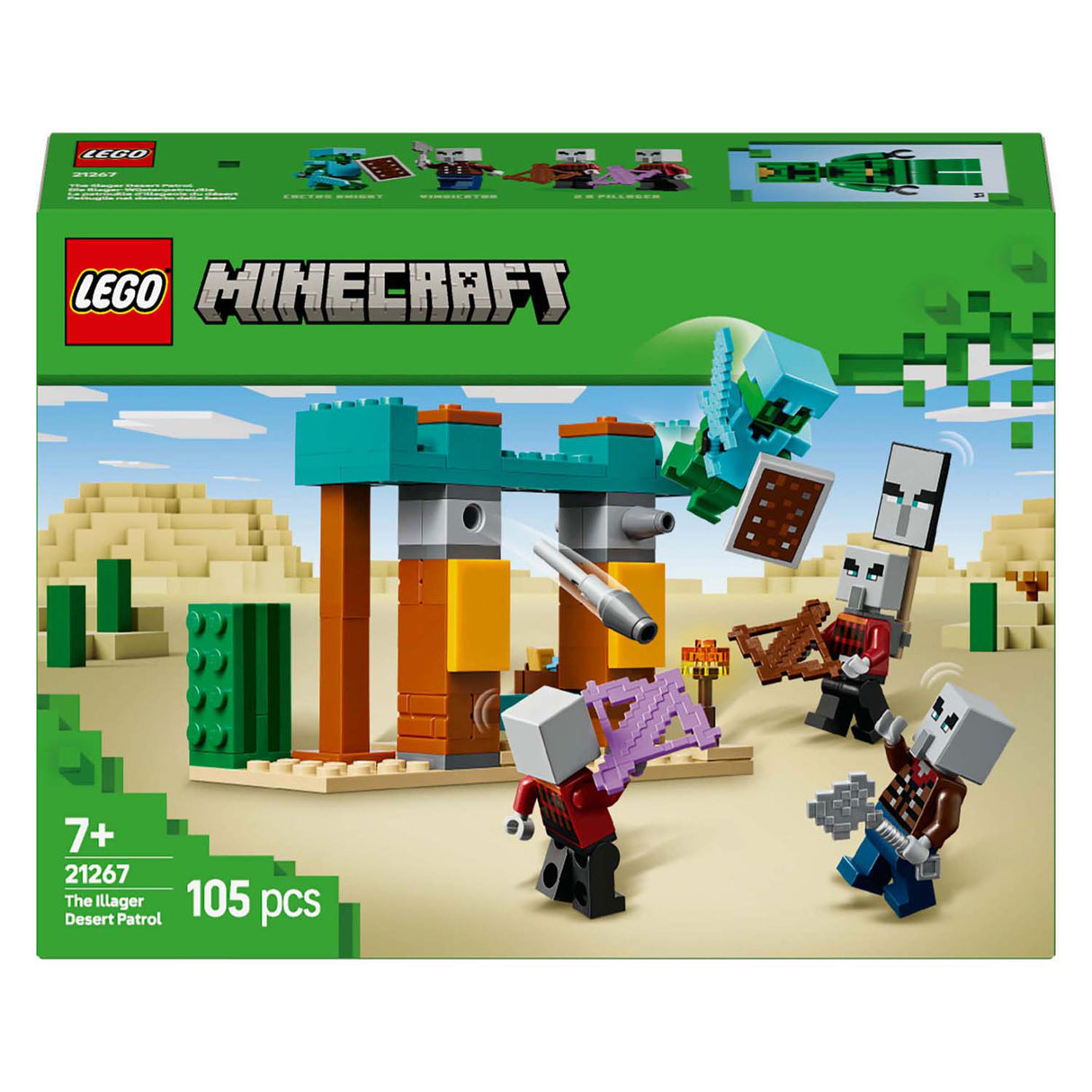 LEGO Minecraft 21267 Les Illagers dans le désert