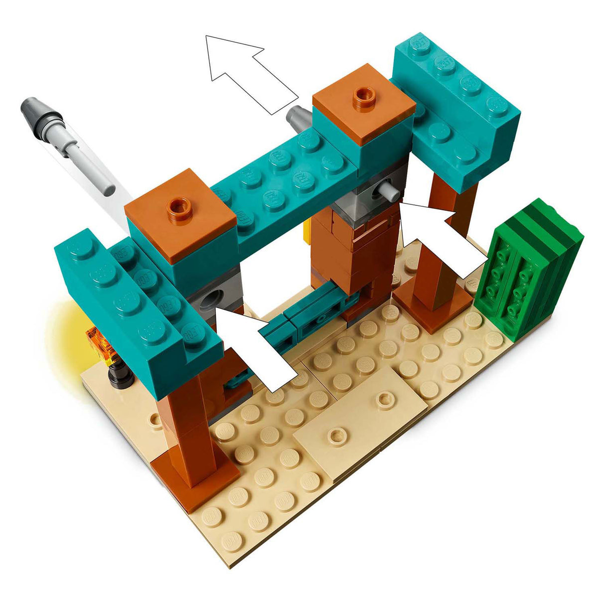 Lego Minecraft 21267 d'Illagen an der Wüst