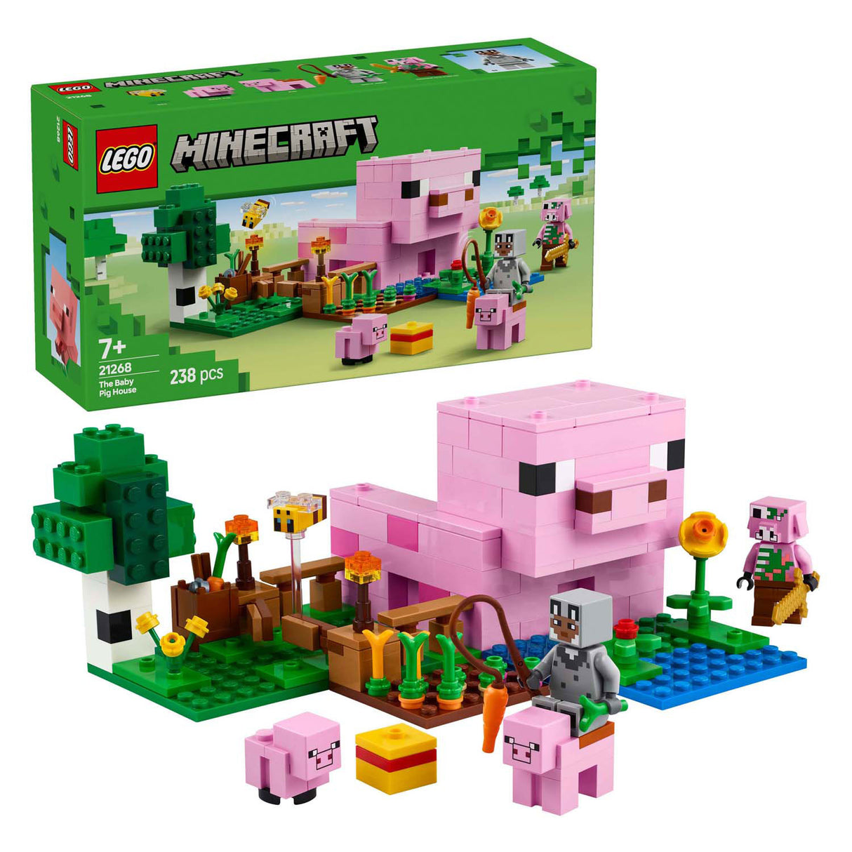 Lego minecraft 21268 het huis van het biggetje