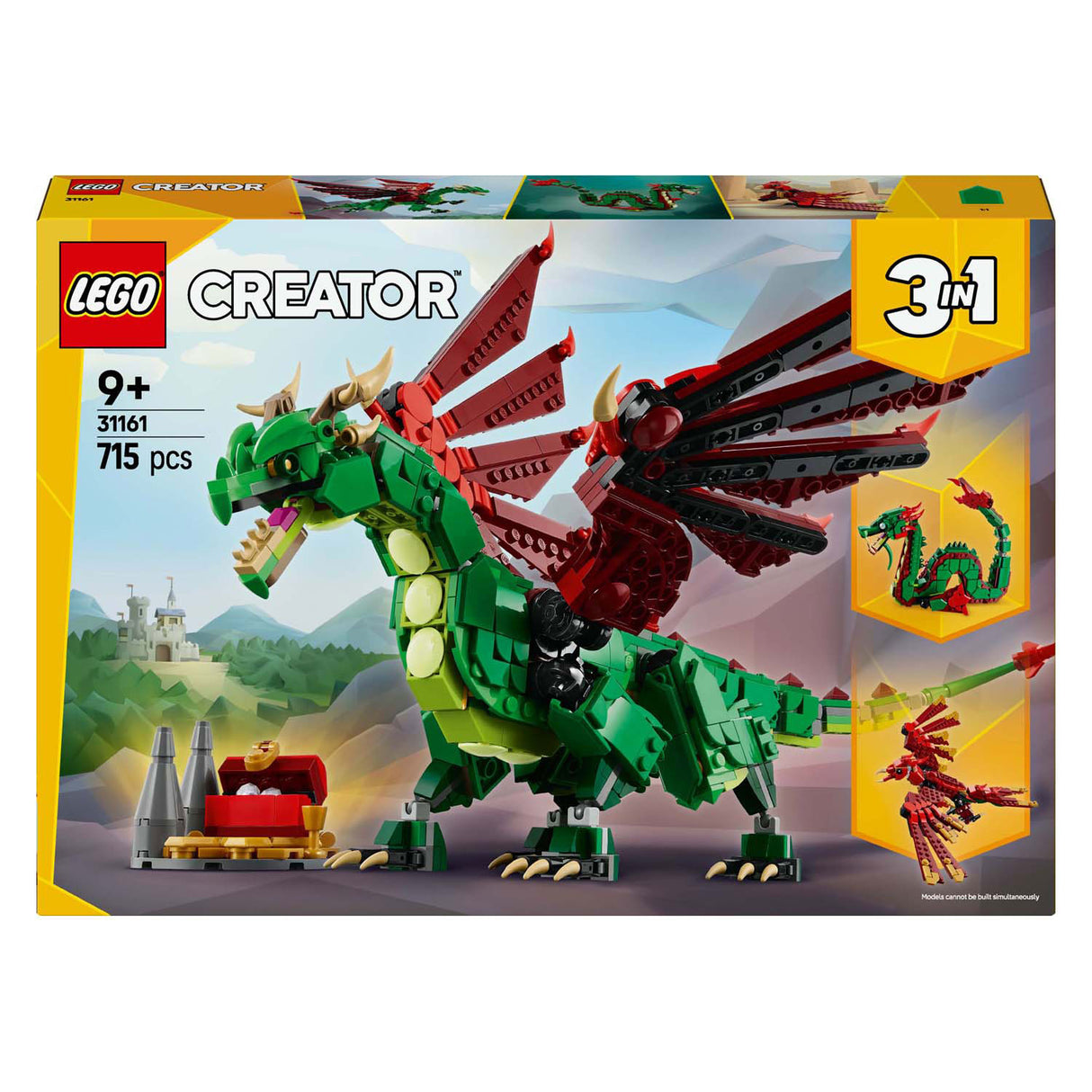 Lego Creator 31161 mëttelalterlech Draach