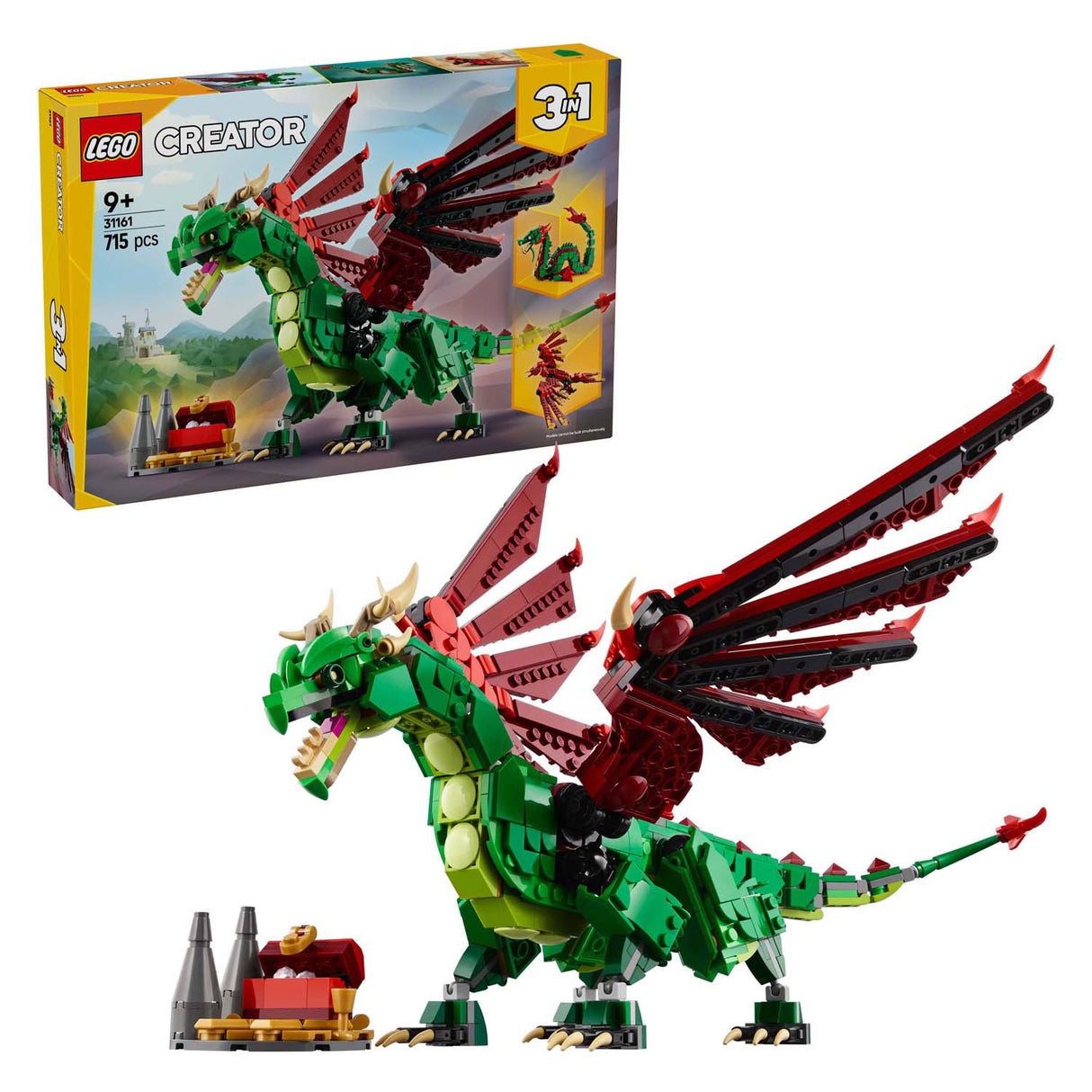 Lego Creator 31161 mëttelalterlech Draach