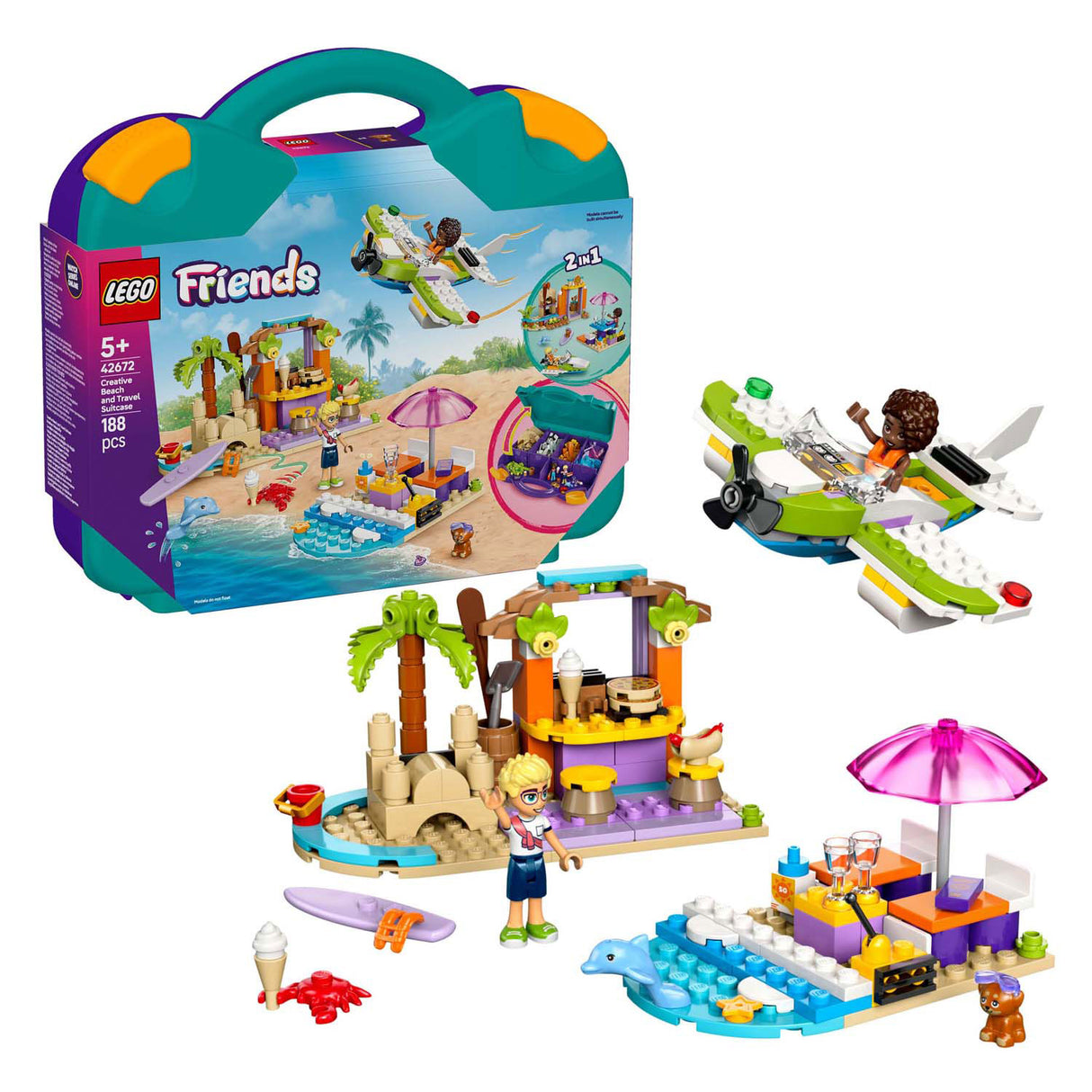 Lego Frënn 42672 Creative Beach Koffer