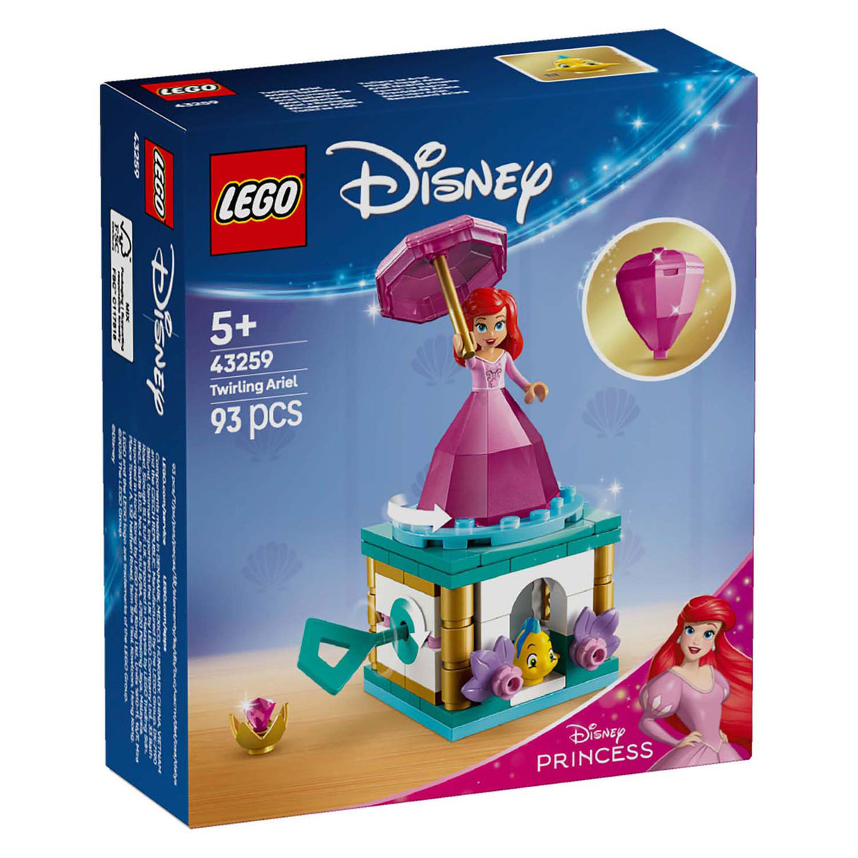 Lego Disney Prinzessin 43259 rotéieren Ariel