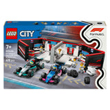 LEGO City 60444 F1 Garaż z samochodami Mercedes-AMG i alpejski