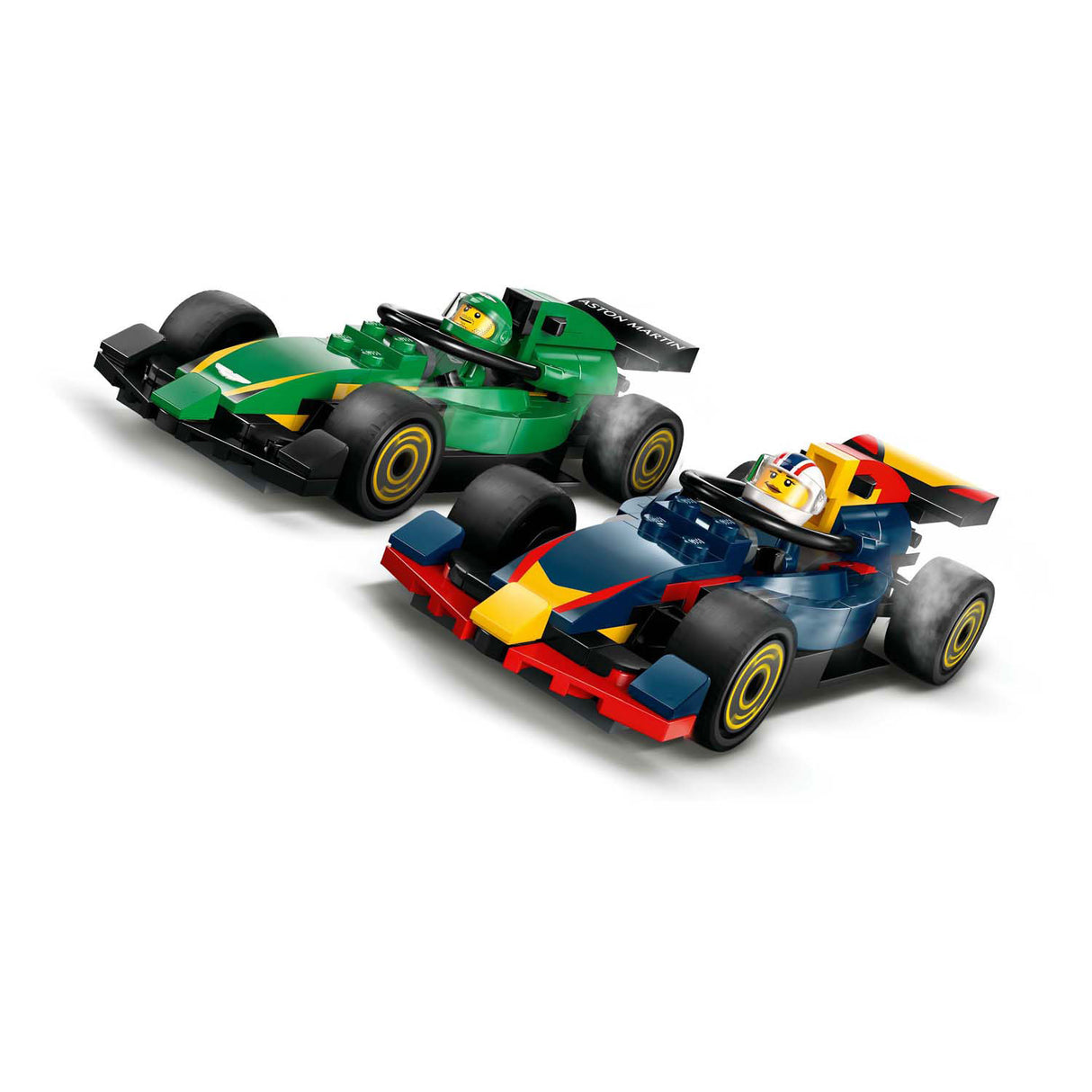 LEGO CITY 60445 F1 lastbil med RB20 og AMR24 F1 biler