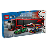 Lego City 60445 F1 Truck med RB20 og AMR24 F1 biler