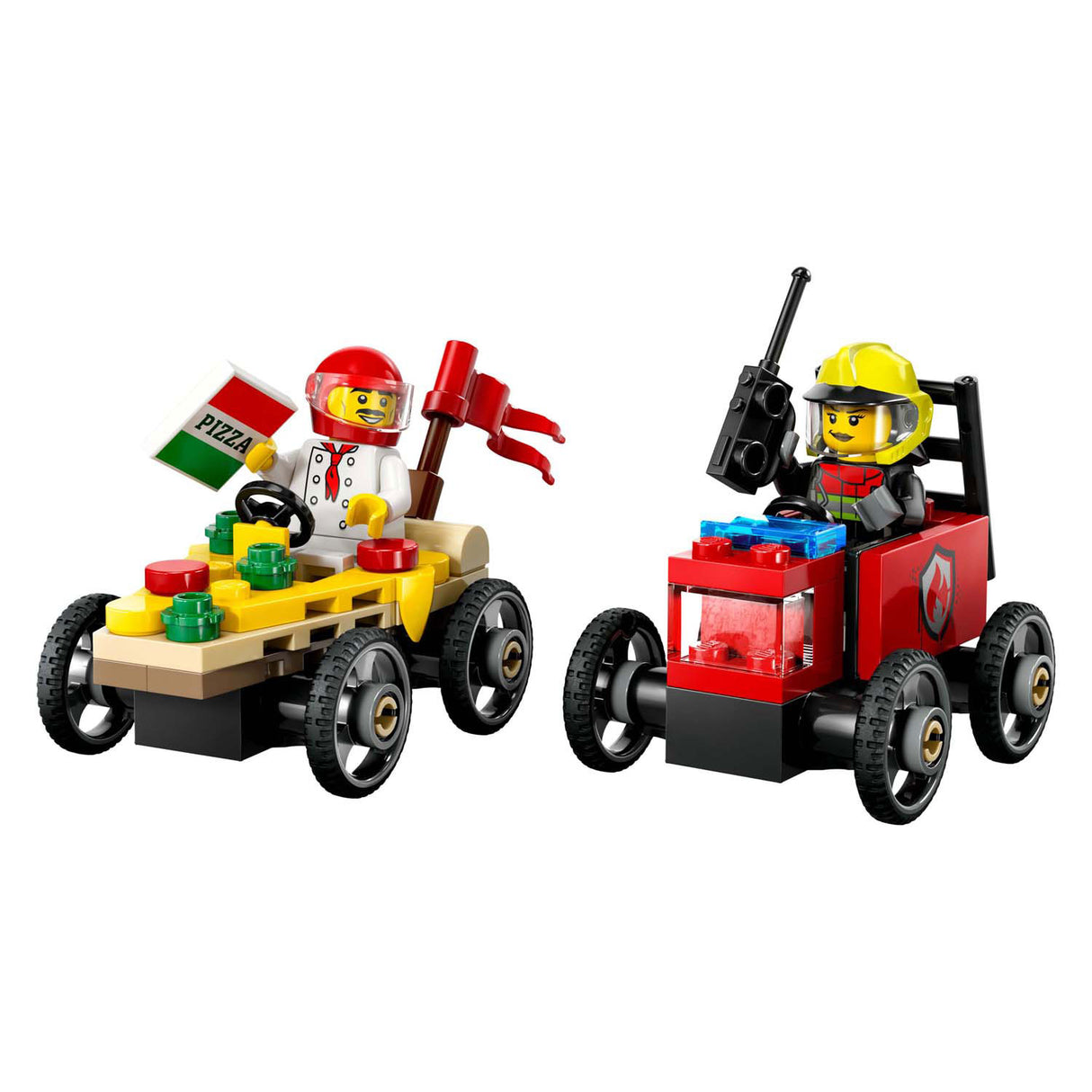 Lego City 60458 RACE Car Pack: Pizza Stem Camion vs. Feier Camion