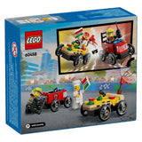 LEGO CITY 60458 PACK DE CARRAUX DE RACK: Pizza STEM TRUCK VS. camion de pompiers