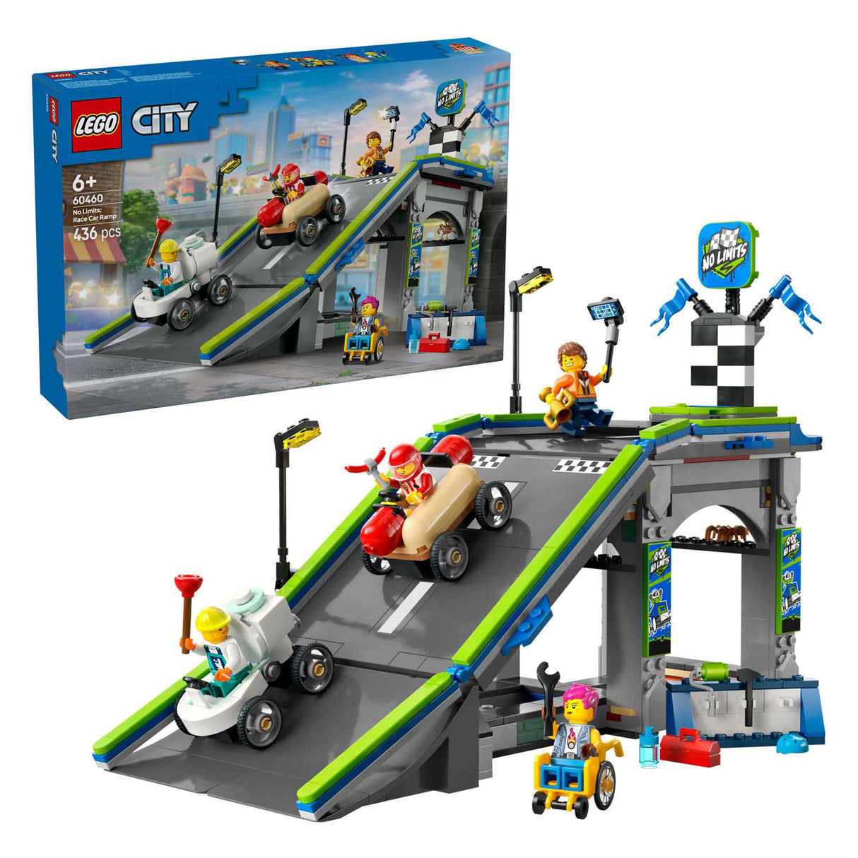 Lego City 60460 Rampa rápida para autos de carreras