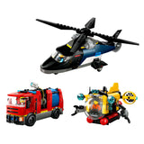 LEGO City 60462 Helikopter, Fire Truck og Subreir Remix