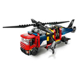 LEGO CITY 60462 Hélicoptère, camion de pompiers et soumix de sous-tire