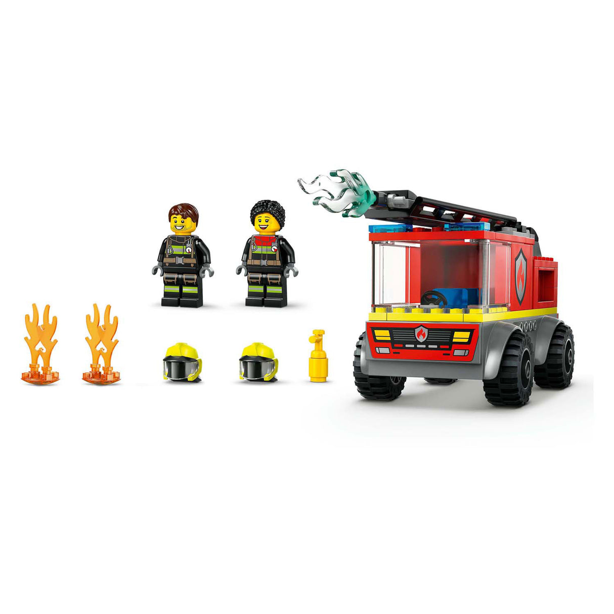 LEGO City Fire Brigade Ladder Car con figuras - 60463