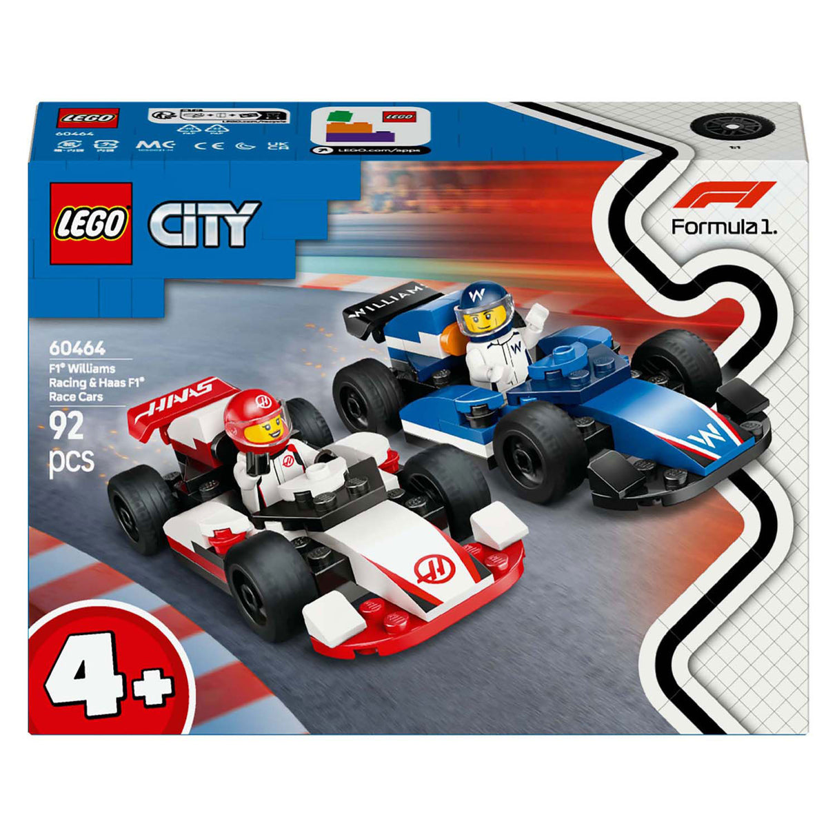 Lego City 60464 F1 Williams Racing und Hare F1-Rennwagen