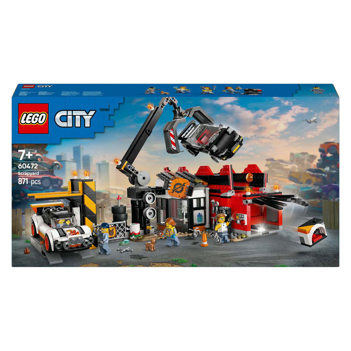 LEGO City 60472 Schrro sterta z samochodami