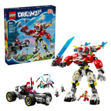 Lego Dreamzzz 71497 Coopers Tigermecha i Zero's Hot Rod Auto