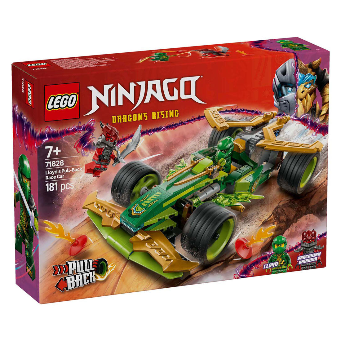 LEGO NINJAGO 71828 LLOYDS Pull-Back Racing Car