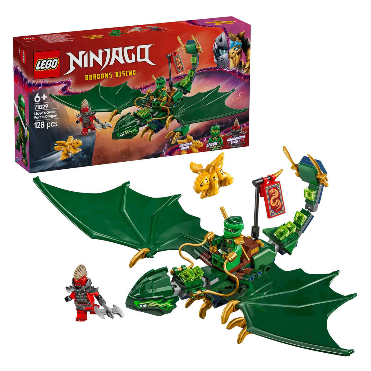 Lego Ninjago 71829 Lloyds green forest dragon