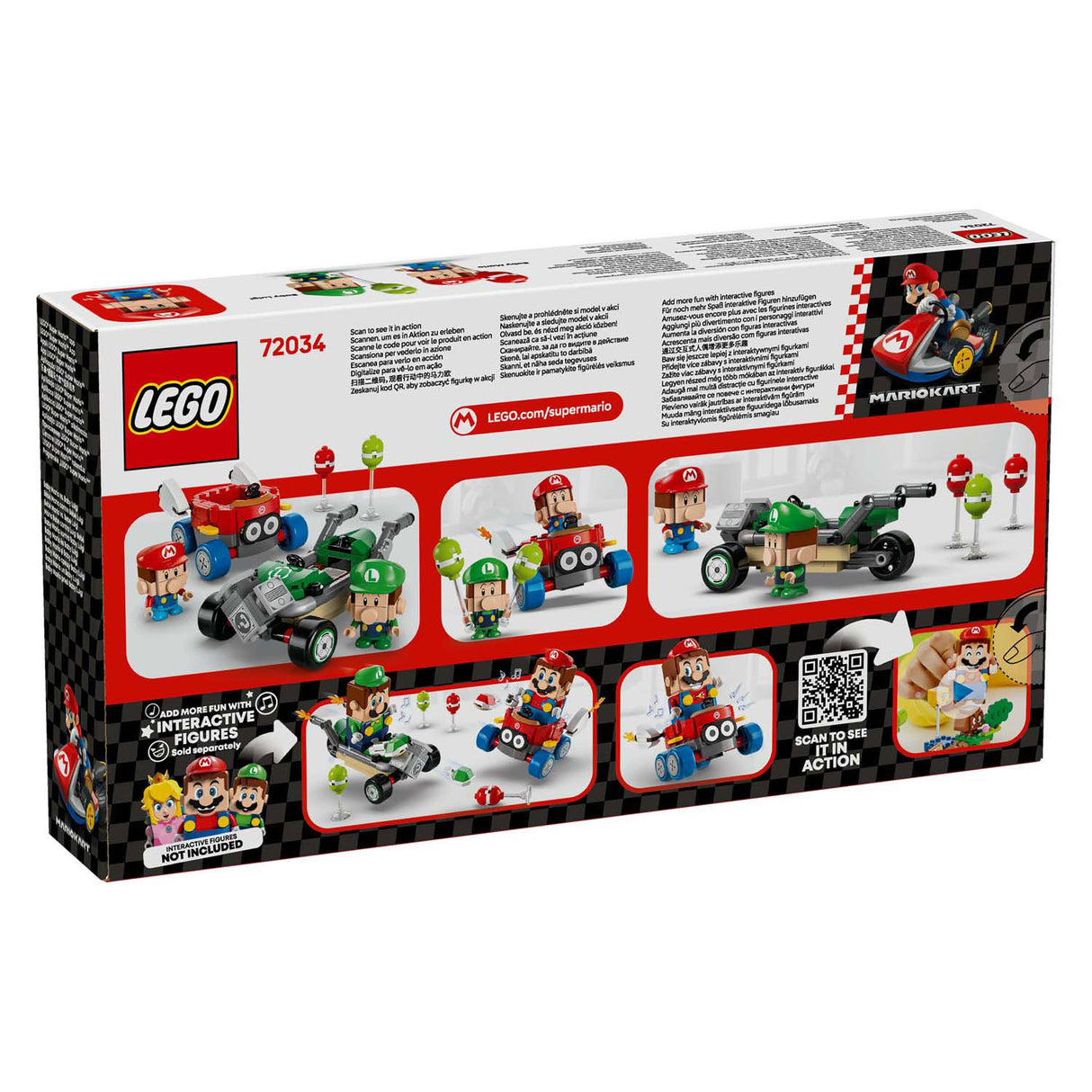 Lego super mario 72034 mario kart baby mario vs. baby luigi