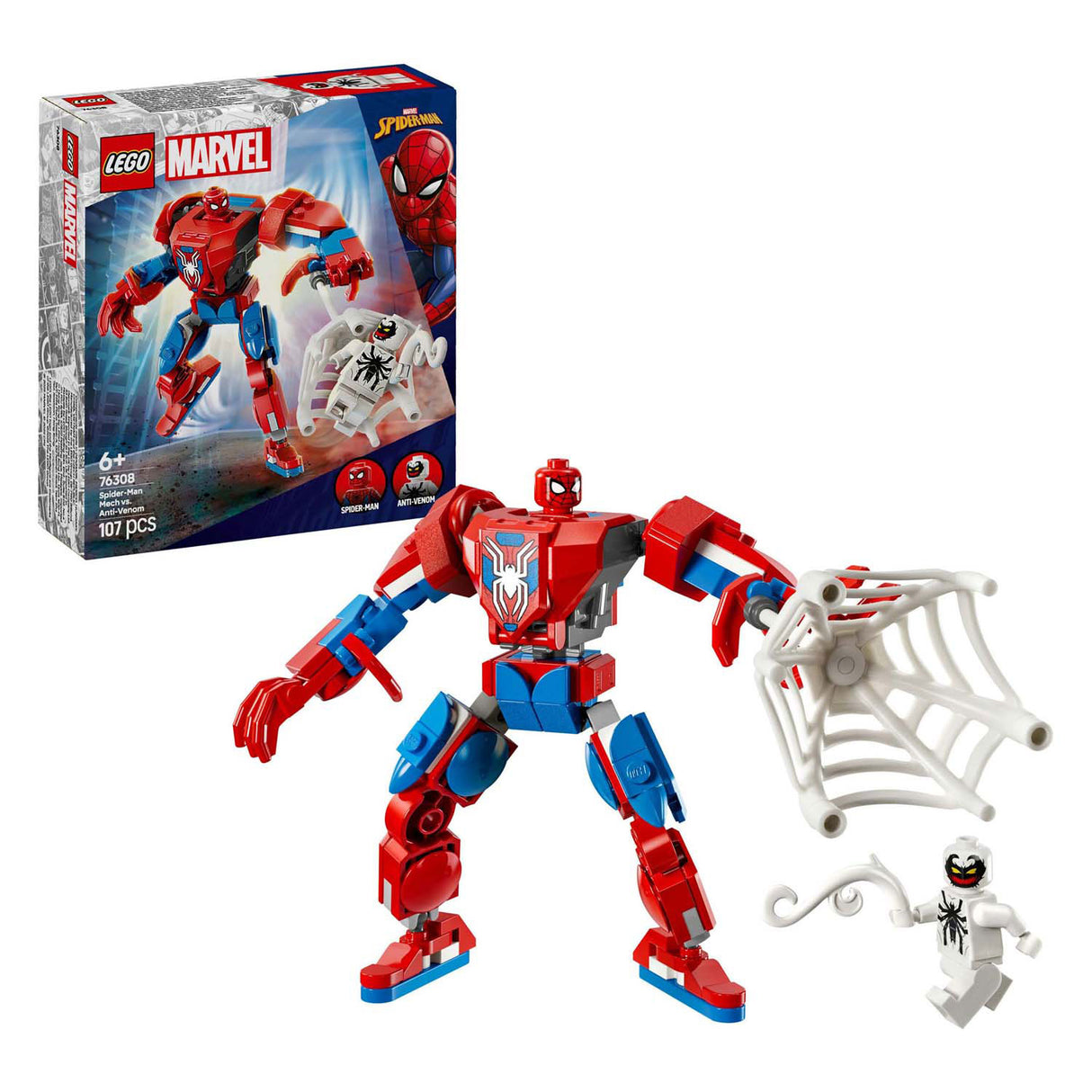 Lego Super Heroes 76308 Spider-Man Mecha vs. anty-vom