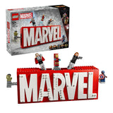 LEGO Super Heroes 76313 Marvel logotip in minifigure