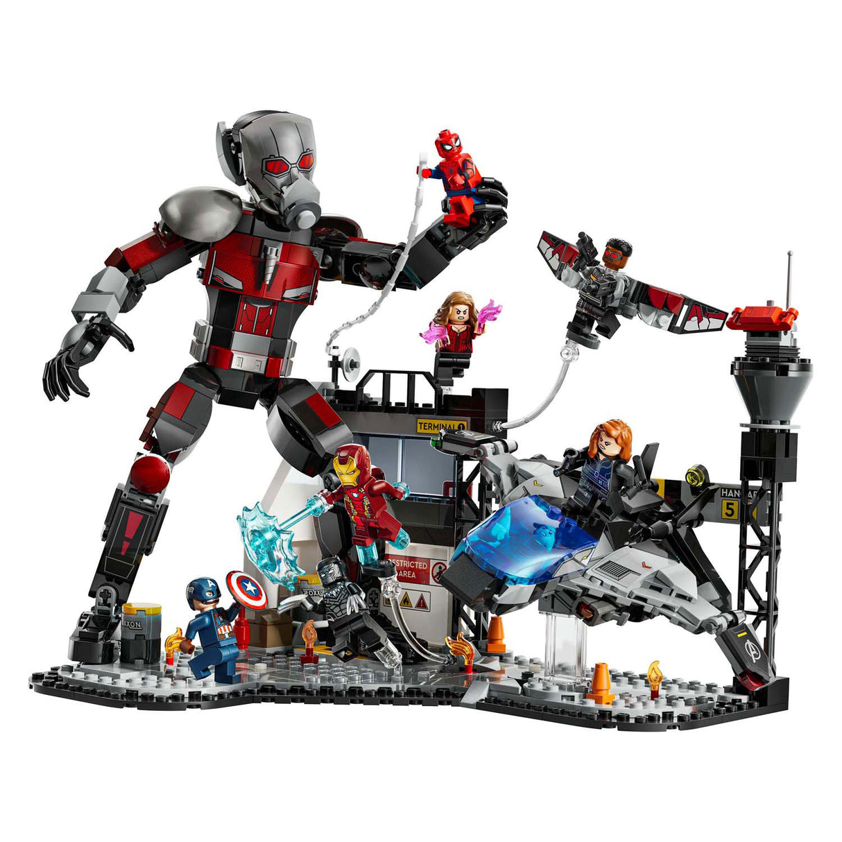 LEGO Super Heroes 76314 Captain America Civil War Scène