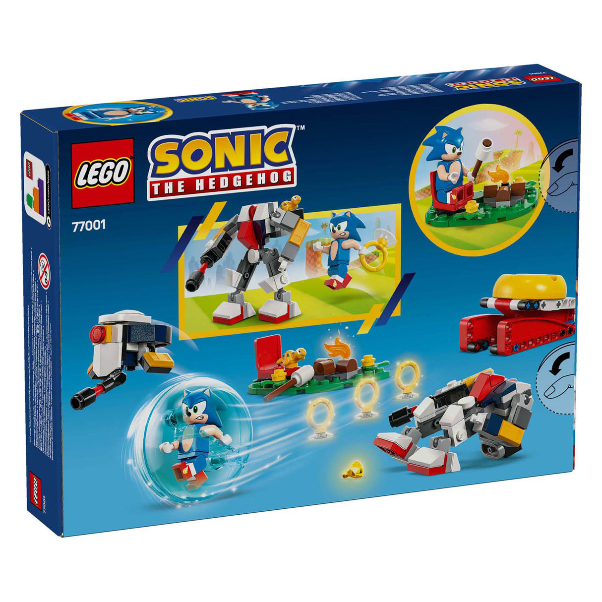 Lego sonic the hedgehog 77001 sonics kracheting bij het kampvuur