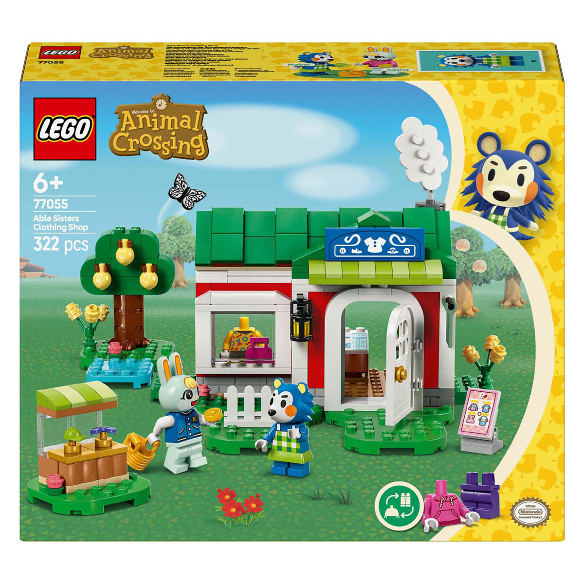 Lego animal crossing 77055 kleermakerij van de zusjes able